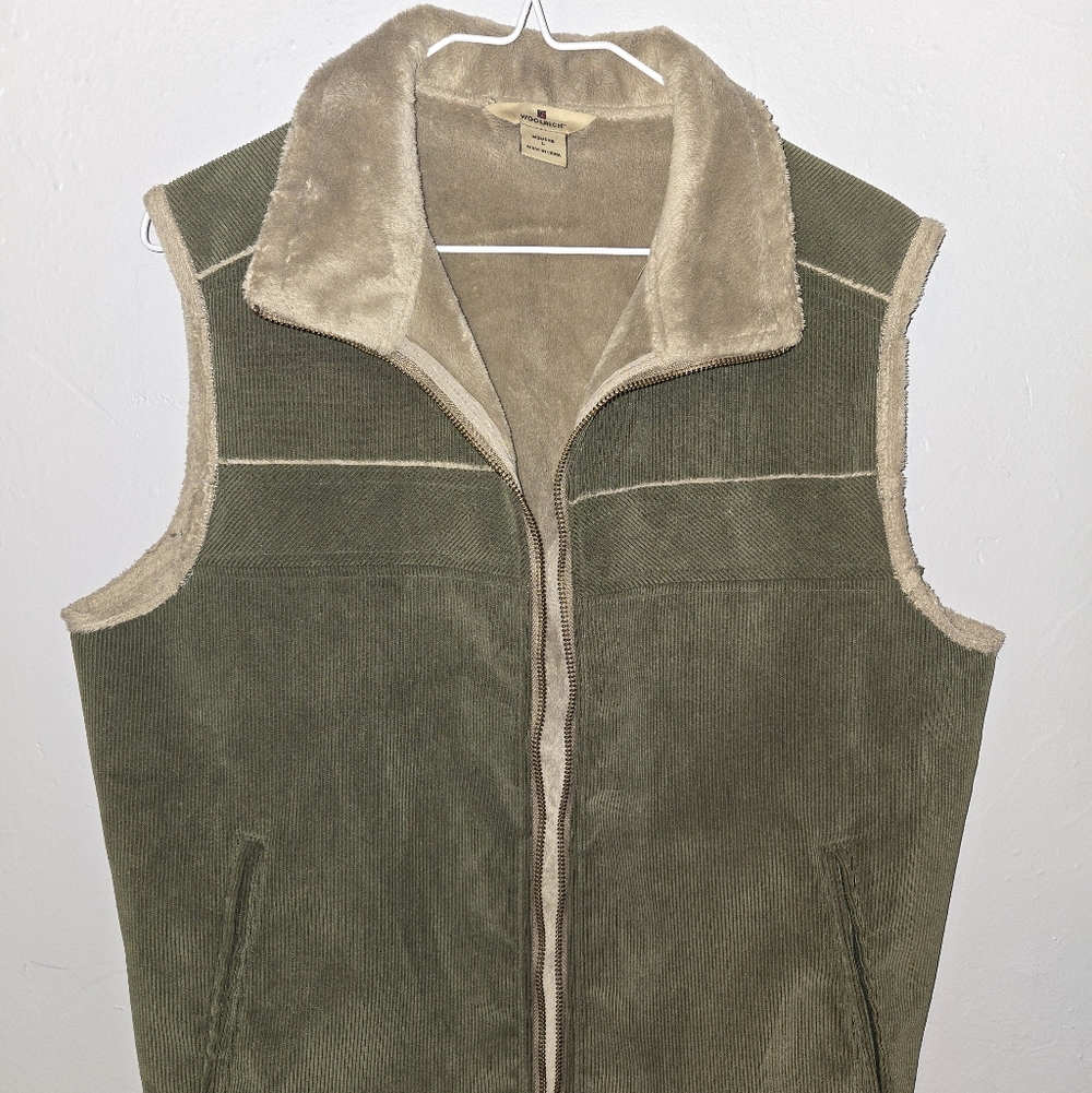 Olive Green Corduroy Vest